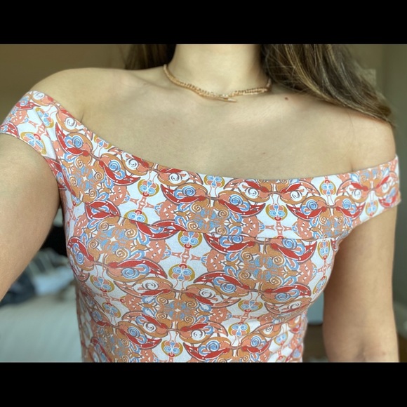 Free People Retro Off Shoulder Bodysuit (M) - Picture 7 of 7